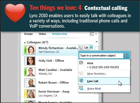 十个理由让你爱上Mircosoft Lync(2)