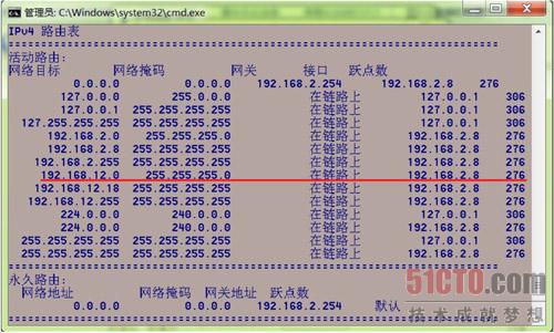 图5 流媒体服务器中的路由表