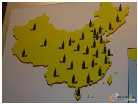 图3 青岛啤酒全国销售网络图