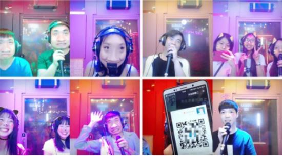 （连麦合唱中的全民K歌店用户）