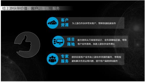 1.&nbsp;客户资源：为上游合作伙伴带来客户，帮助快速拓展业务。